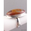 Jaspe Noreena bague ovale T 59 Bagues pierres naturelles UV100.5