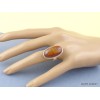 Jaspe Noreena bague ovale T 59 Bagues pierres naturelles UV100.5