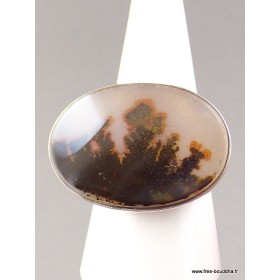 Bague argent AGATE SCENIC T60 Bagues pierres naturelles AV42.6