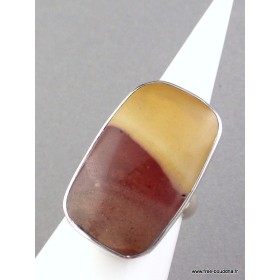 Bague argent JASPE MOKAITE T 53 Bagues pierres naturelles VK34.1