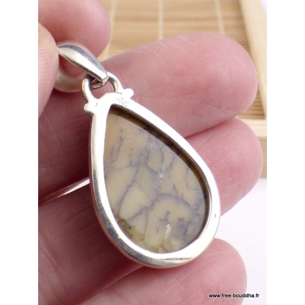Pendentif goutte OPALE DENDRITIQUE AUSTRALIENNE Pendentifs pierres naturelles VK24.1