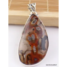 Pendentif goutte AGATE TUBULAIRE - Bijoux en Agate Tubulaire