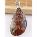Pendentif goutte AGATE TUBULAIRE - Bijoux en Agate Tubulaire