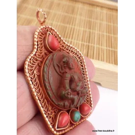 Pendentif Bouddha style antique - Pendentifs tibétains bouddhistes