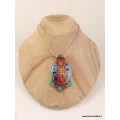 Pendentif tibétain Om et mantra de Chenrezi - Pendentifs tibétains bouddhistes