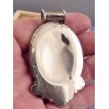 Pendentif tibétain Om et mantra de Chenrezi Bijoux tibetains bouddhistes FC2