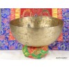 Bol tibétain ancien à double fond 20,5 cm Bols tibétains 7 métaux BOLDF58