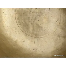 Bol tibétain ancien à double fond 20,5 cm - Bols tibétains 7 métaux