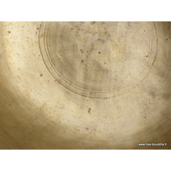 Bol tibétain ancien à double fond 20,5 cm Bols tibétains 7 métaux BOLDF58
