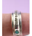 Bague tibétaine Tournante mantra bouddhiste - Bagues tibétaines bouddhistes