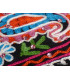 Pashmina noir brodé fils et perles Nos Châles LJ29