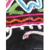 Pashmina noir brodé fils et perles Nos Châles LJ29