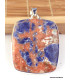 Grand pendentif Sodalite orange carré Pendentifs pierres naturelles WL29.1