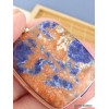 Grand pendentif Sodalite orange carré Pendentifs pierres naturelles WL29.1