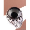 Bague Homme Onyx noir T60 Bagues pierres naturelles QC25
