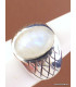 Bague chevalière pour Homme en Pierre de lune Bagues pierres naturelles KB19