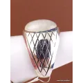 Bague chevalière pour Homme en Pierre de lune - Bagues pierres naturelles