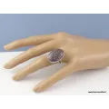 Bague argent Os de Dinosaure T 55 - Bagues pierres naturelles