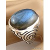 Bague Homme Labradorite plusieurs tailles Bijoux en Labradorite Bleue BEE53 / wl7
