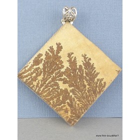 Pendentif Psilomelane losange Pendentifs pierres naturelles TA5.5