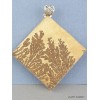 Pendentif Psilomelane losange Pendentifs pierres naturelles TA5.5