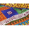 Châle de lama bouddhiste en soie et broderies Grand Châle népalais 100 x 200 cm CHAB1