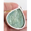 Pendentif Fuchsite brute forme goutte Pendentifs pierres naturelles RV8.2