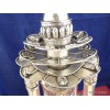 Rare Moulin à prières 4 piliers plaqué argent 30 CM Moulins à Prières tibétains MAPT3