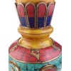 Vase tibétain ambre et pierres naturelles Décoration tibétaine VAS1