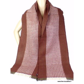 Echarpe pour homme Marron Bordeau Echarpe pour Homme HOM2