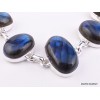 Bracelet argent Labradorite bleue cabochon Bracelets pierres naturelles WL55