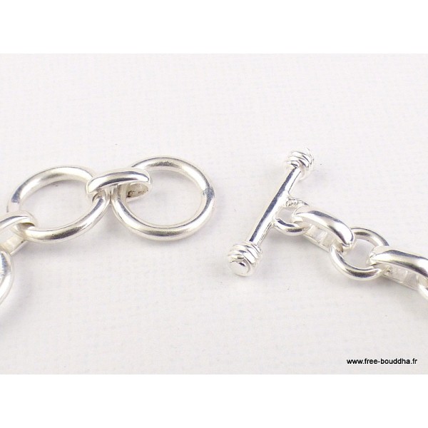 Bracelet argent Turquoise Pourpre cuivrée forme marquise Bracelets pierres naturelles LAM67.2