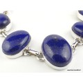 Bracelet argent Lapis Lazuli cabochon Bracelets pierres naturelles WL55.8