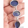 Bracelet argent Lapis Lazuli cabochon Bracelets pierres naturelles WL55.8