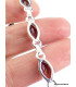 Bracelet Grenat facetté forme marquise Bracelets pierres naturelles WL55.19
