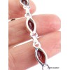 Bracelet Grenat facetté forme marquise Bracelets pierres naturelles WL55.19