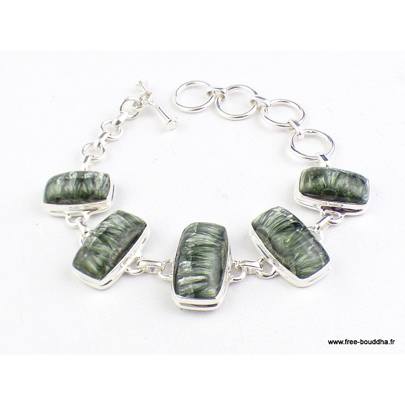 Bracelet en pierre Séraphinite Bracelets pierres naturelles WL55.21