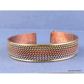 Bijou bracelet tibétain Trois métaux Bracelets tibétains bouddhistes AA51.6