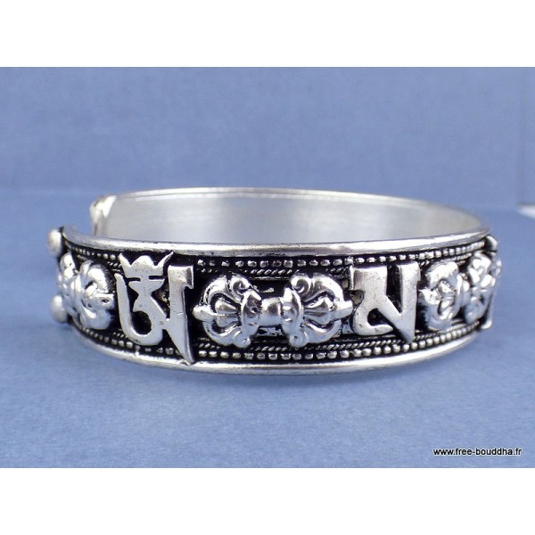 Bracelet tibétain bouddhiste Mantras et Dorjés Bracelets tibétains bouddhistes BRAC201