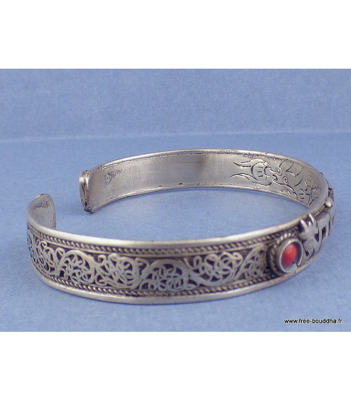 Bracelet tibétain fin filigrane Bracelets tibétains bouddhistes BRACT1