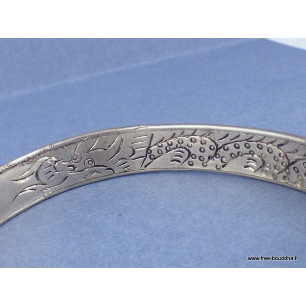 Bracelet tibétain filigrane Mantra de Chenrezi-q Bracelets tibétains bouddhistes BRACT1