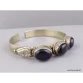 Bracelet tibétain Onyx noir améthyste - Bracelets tibétains bouddhistes