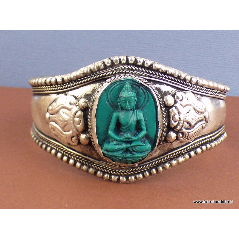 Bracelet tibétain Bouddha en méditation Bijoux tibetains bouddhistes BUDRES1