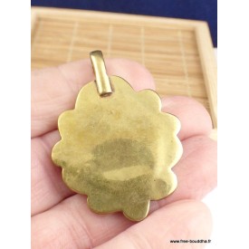 Pendentif tibétain symbole Bouddha – Bijou artisanal du Népal