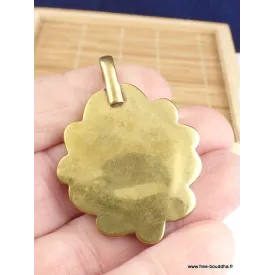 Pendentif tibétain laiton Yeux de Bouddha - Pendentifs tibétains bouddhistes