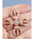 Pendentif tibétain DOUBLE DORJE Bijoux tibetains bouddhistes ref 4179
