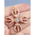 Pendentif tibétain DOUBLE DORJE - Pendentifs tibétains bouddhistes