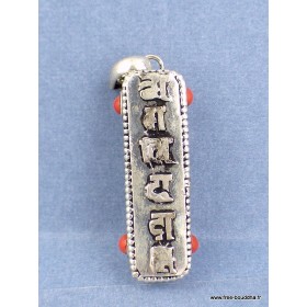 Pendentif tibétain Ghau Mantra de Chenrezi Bijoux tibetains bouddhistes ref 2350