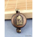 Pendentif tibétain Ghau double dorjé patiné bronze - Pendentifs tibétains bouddhistes