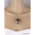 Pendentif tibétain Ghau double dorjé patiné bronze - Pendentifs tibétains bouddhistes